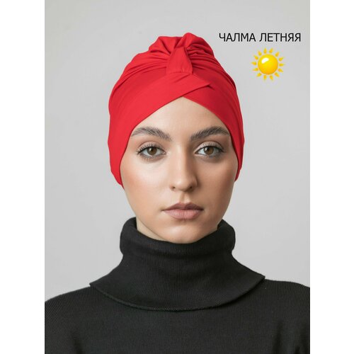 Чалма Чалма летняя тюрбан мусульманский головной убор шапка, размер Унирвесальный, красный мусульманский хиджаб 105 цветов женский мягкий хлопковый головной платок мусульманский хиджаб шали и палантины оптовая цена