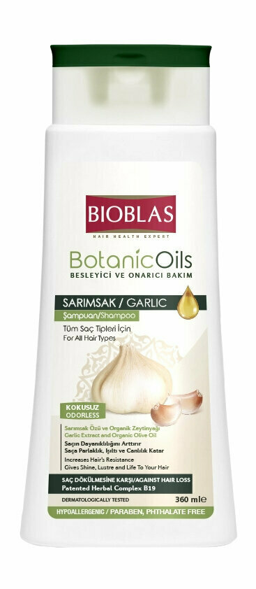 Шампунь против выпадения волос с экстрактом чеснока Bioblas Botanic Oils Garlic Shampoo