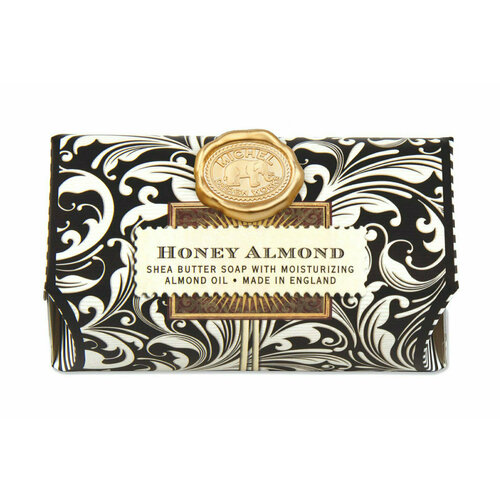 Мыло в бумажной обертке Michel Design Works Honey Almond Shea Butter Soap With Moistiring michel design works honey almond multi surface wipes
