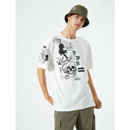 фото Футболка koton, размер xl, белый