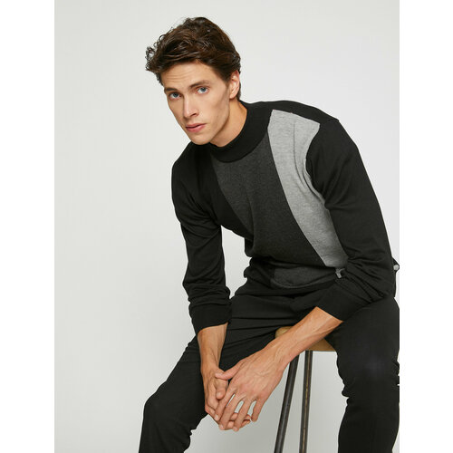 фото Свитер koton, размер 46, черный