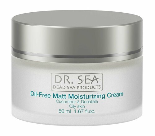 Безжировой увлажняющий крем для лица Dr.Sea Oil-Free Moisturising Cream with Cucumber and Dunaliella