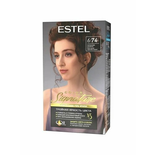 фото Color signature стойкая краска 6/74 парижские каштаны estel