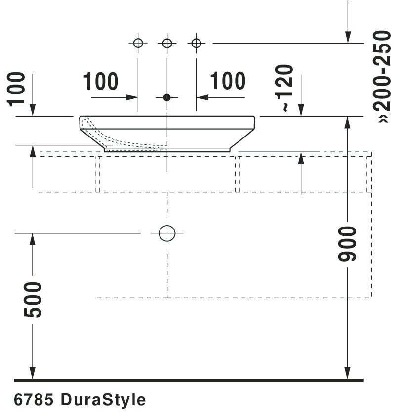 Раковина полувстраиваемая Duravit DuraStyle 0349600000 - фотография № 10