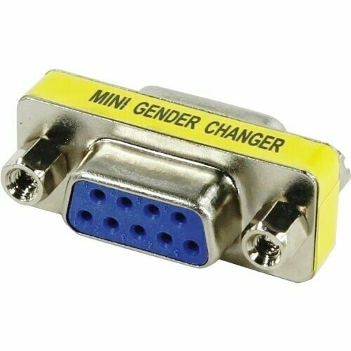 Переходник RS232 9F-9F KS-367B COM порт Gender Changer DB-9pin гнездо-гнездо didc db9 15 25 37p разъем для обжимного кабеля без припоя последовательный штыревой разъем штекер гнездо