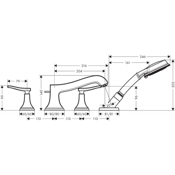 Смеситель Hansgrohe - фото №13