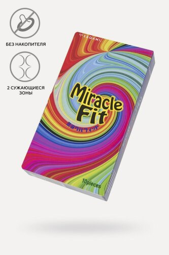Изображение товара Тонкие латексные контурные презервативы Sagami Miracle Fit (10 шт)