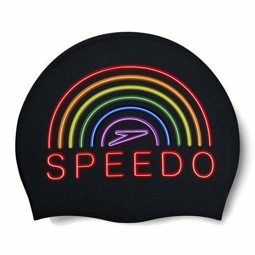 фото Шапочка для плавания speedo slogan print cap 8-0838516037, силикон