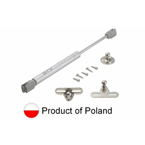 2 шт - Газлифт мебельный GTV 50N - 2шт серебристый