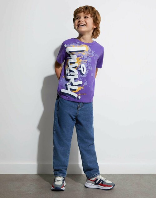 Футболка Gloria Jeans, размер 3-4г/104 (28), фиолетовый