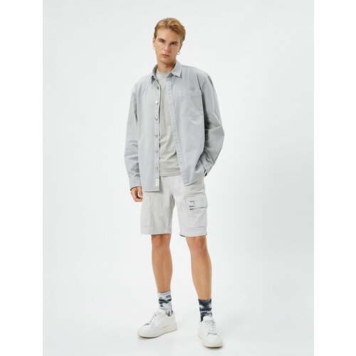 фото Шорты koton, размер 44, серый