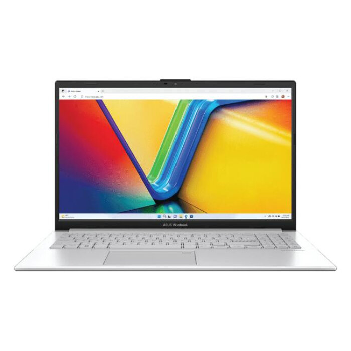 Ноутбук ASUS Vivobook Go 15 E1504FA-BQ415 15.6 (1920x1080) IPS/AMD Ryzen 5 7520U/8ГБ DDR5/512ГБ SSD/Radeon Graphics/Без ОС серебристый (90NB0ZR1-M00L4