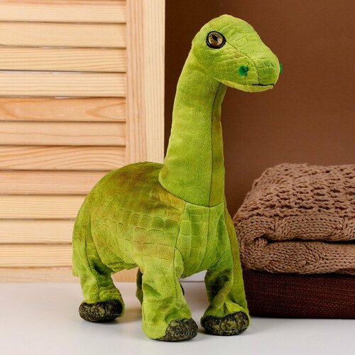 Мягкая музыкальная игрушка «Динозаврик», 31 см, цвет зелёный мягкая музыкальная игрушка динозаврик 31 см цвет зелeный