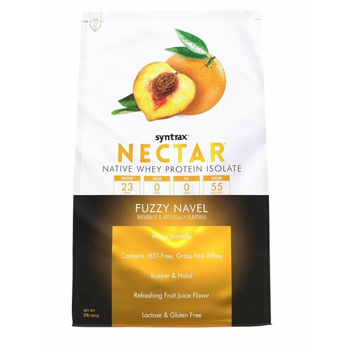 Протеин Syntrax Nectar 907 г - персик-апельсин (fuzzy nevel)