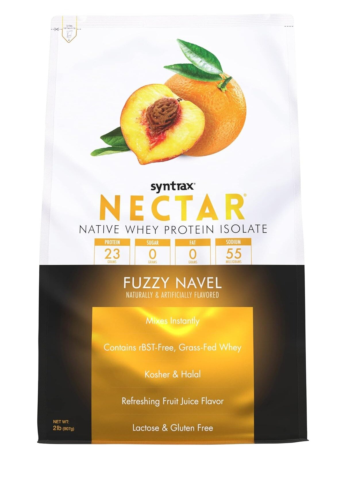 Изолят протеина SYNTRAX Nectar 907 г, Персик-Апельсин