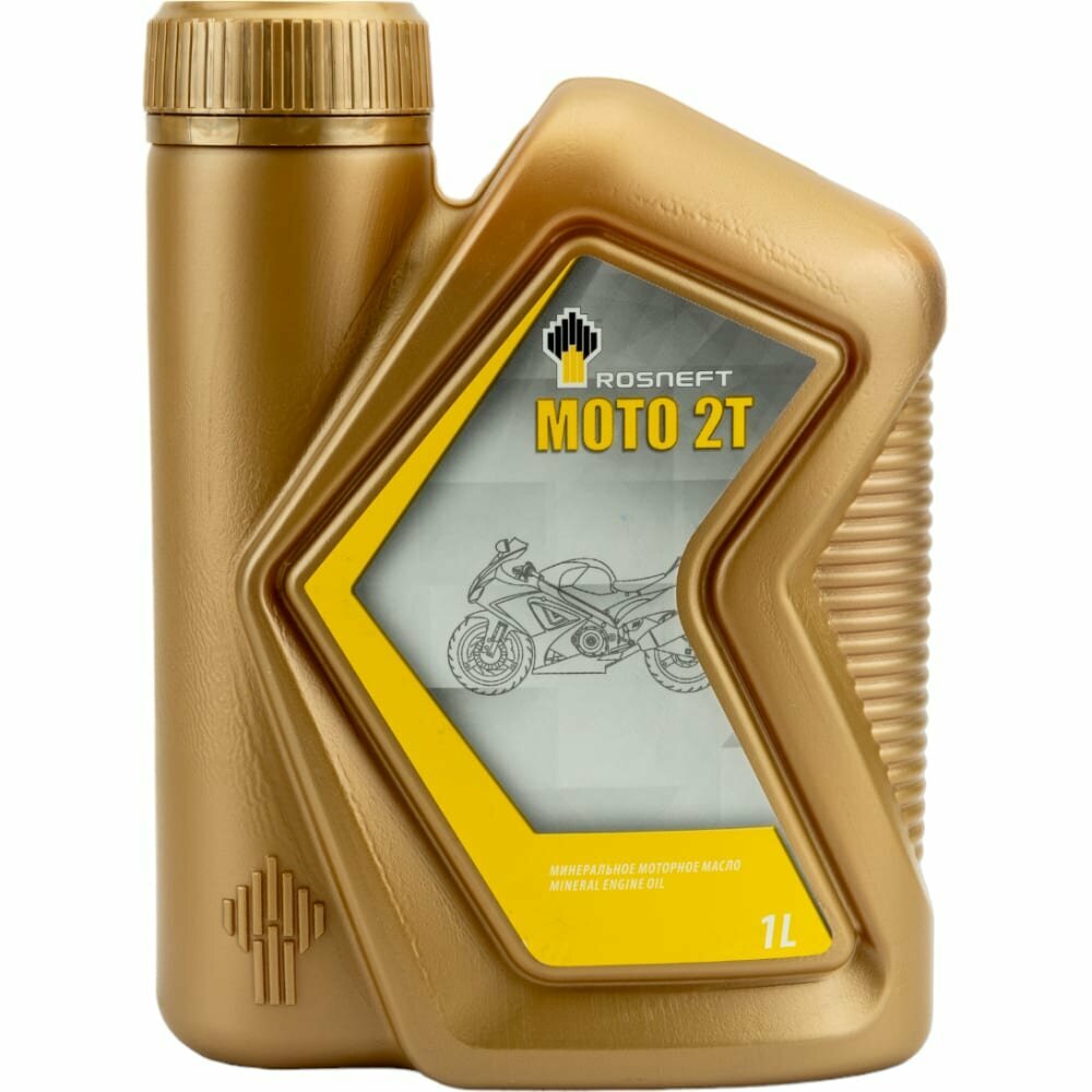 Масло моторное РосНефть Moto 2T, минеральное, 1 л 9837664 .