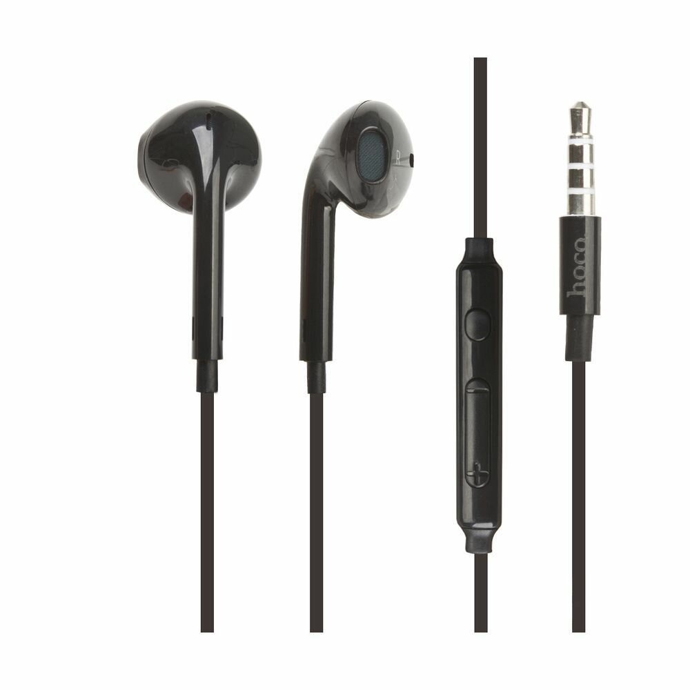 Наушники проводные с микрофоном Hoco M55 Memory Sound, MiniJack 3.5мм, 1.2 метра, черные