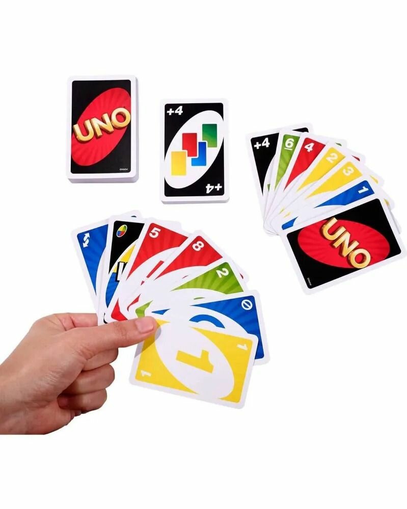 Настольная карточная игра UNO (УНО) 108 карт, классическая