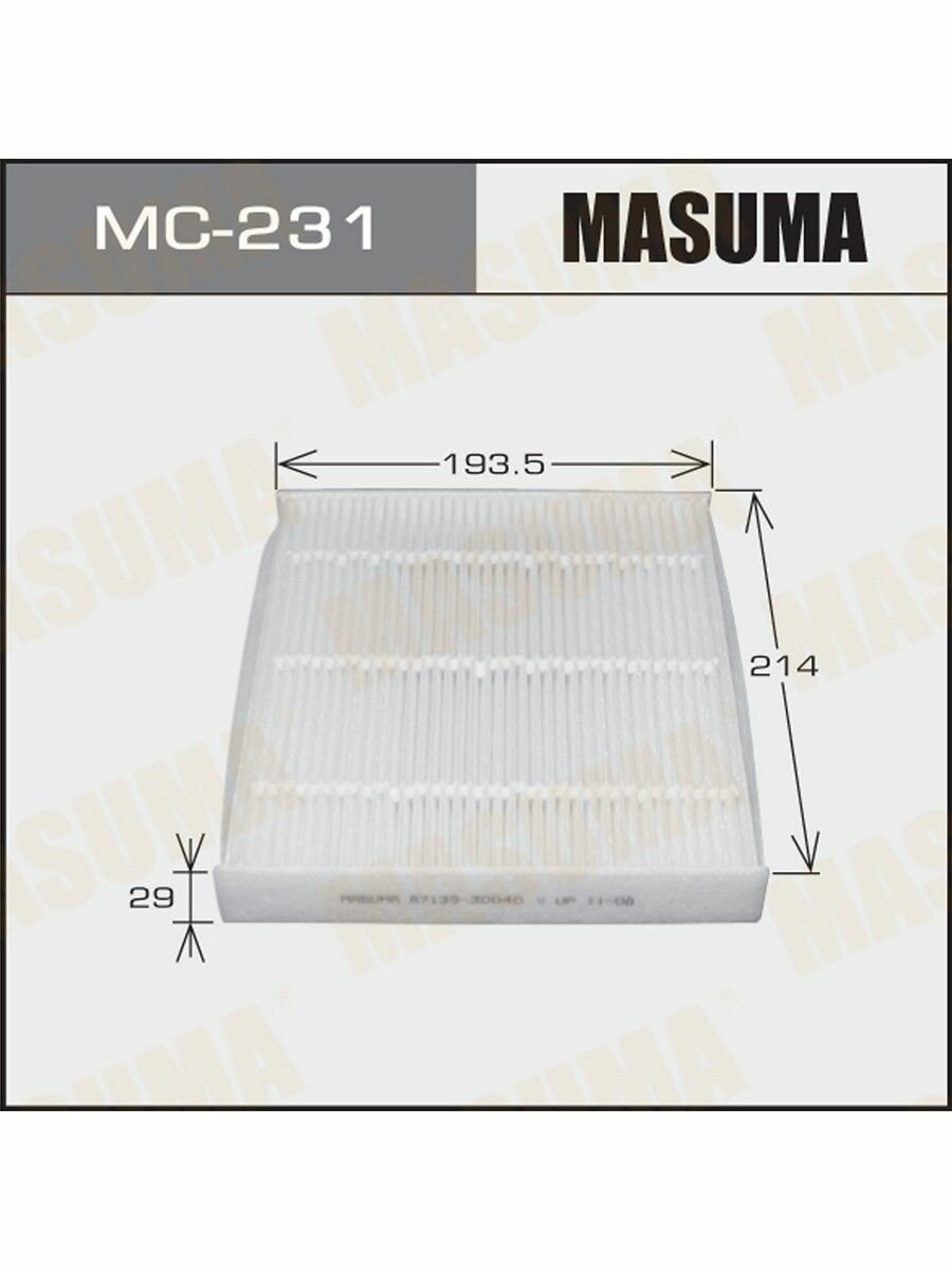 MASUMA MASUMA ‘ильтр салона TOYOTA COROLLAAURISRAV4YARIS 2006 => MASUMA MC231