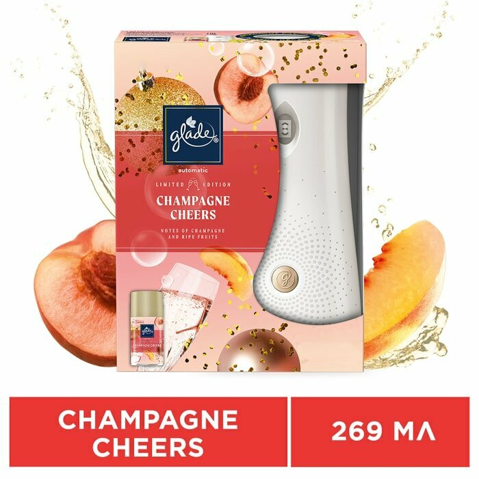 Автоматический освежитель воздуха Glade Automatic Champagne Cheers 269мл