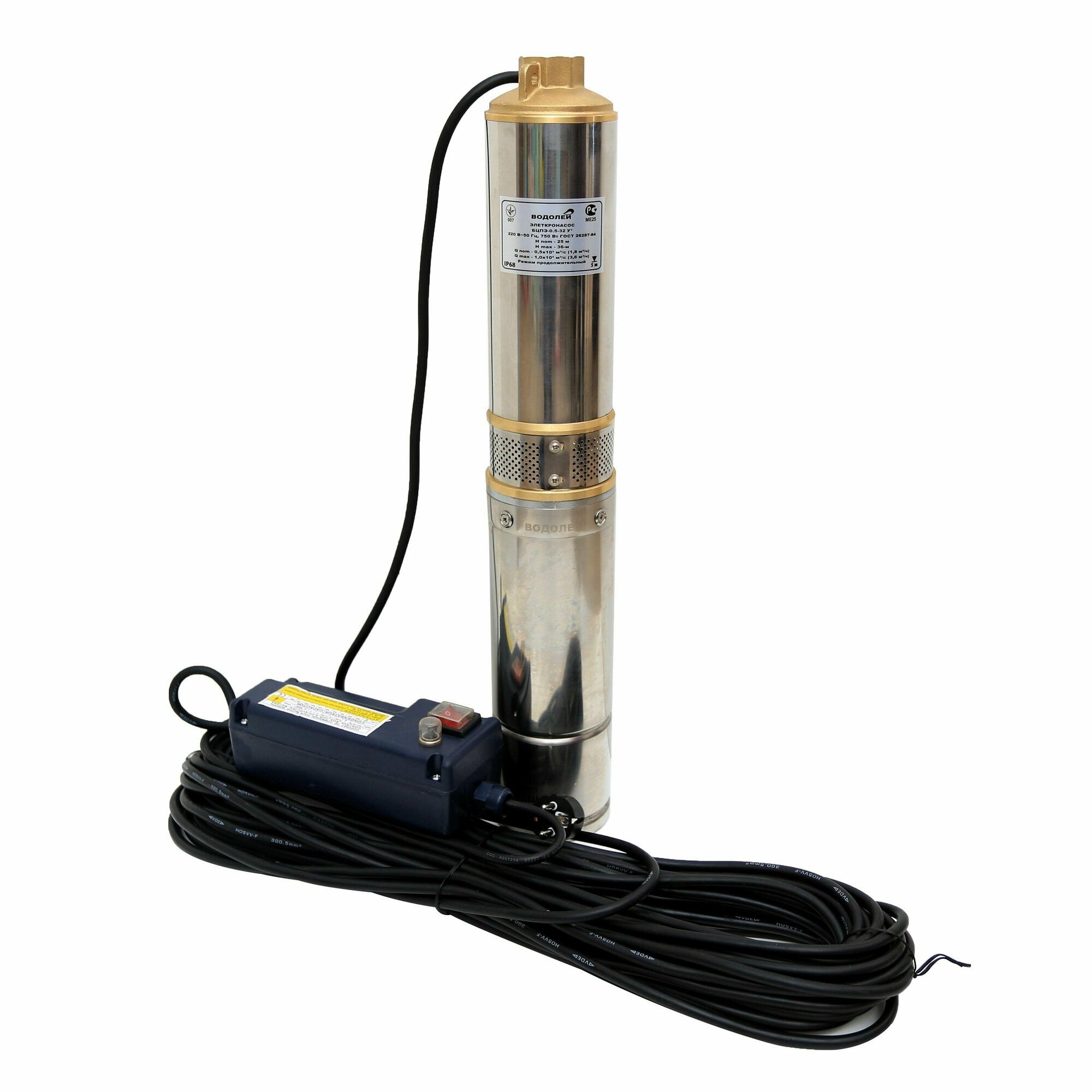 фото Насос погружной "Водолей" БЦПЭ 0,5-80У