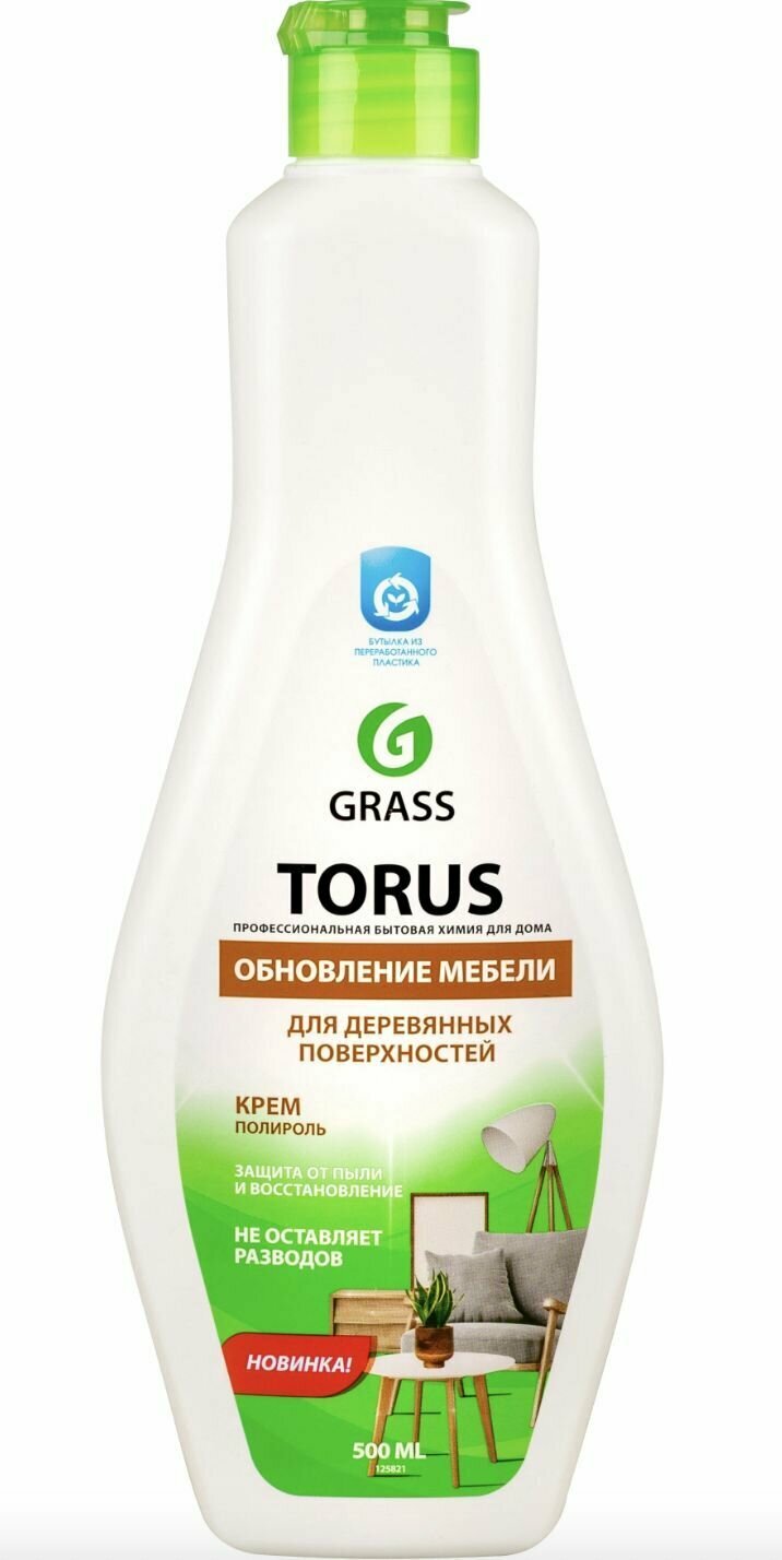 фото Очиститель полироль для мебели Torus Cream 500 мл