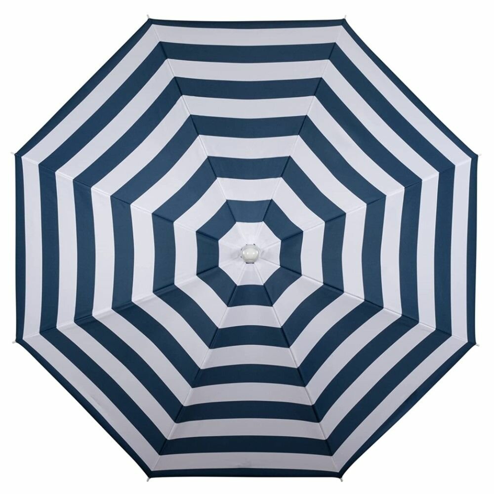 Зонт пляжный Премиум d1,8 м 8 спиц, бело-голубой - фотография № 3