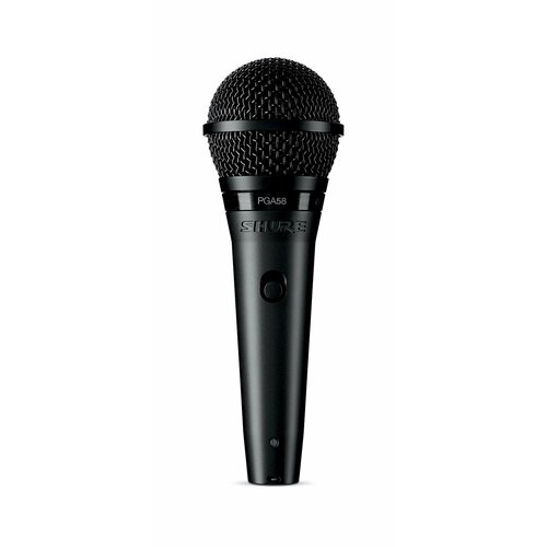 SHURE PGA58-XLR-E кардиоидный вокальный микрофон c выключателем, с кабелем XLR -XLR