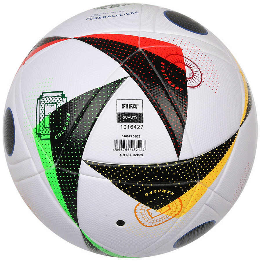 Мяч футбольный ADIDAS EURO 24 Fussballliebe LGE Box IN9369, размер 5, FIFA Quality