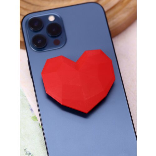 Попсокет держатель для телефона Edge heart red 234₽