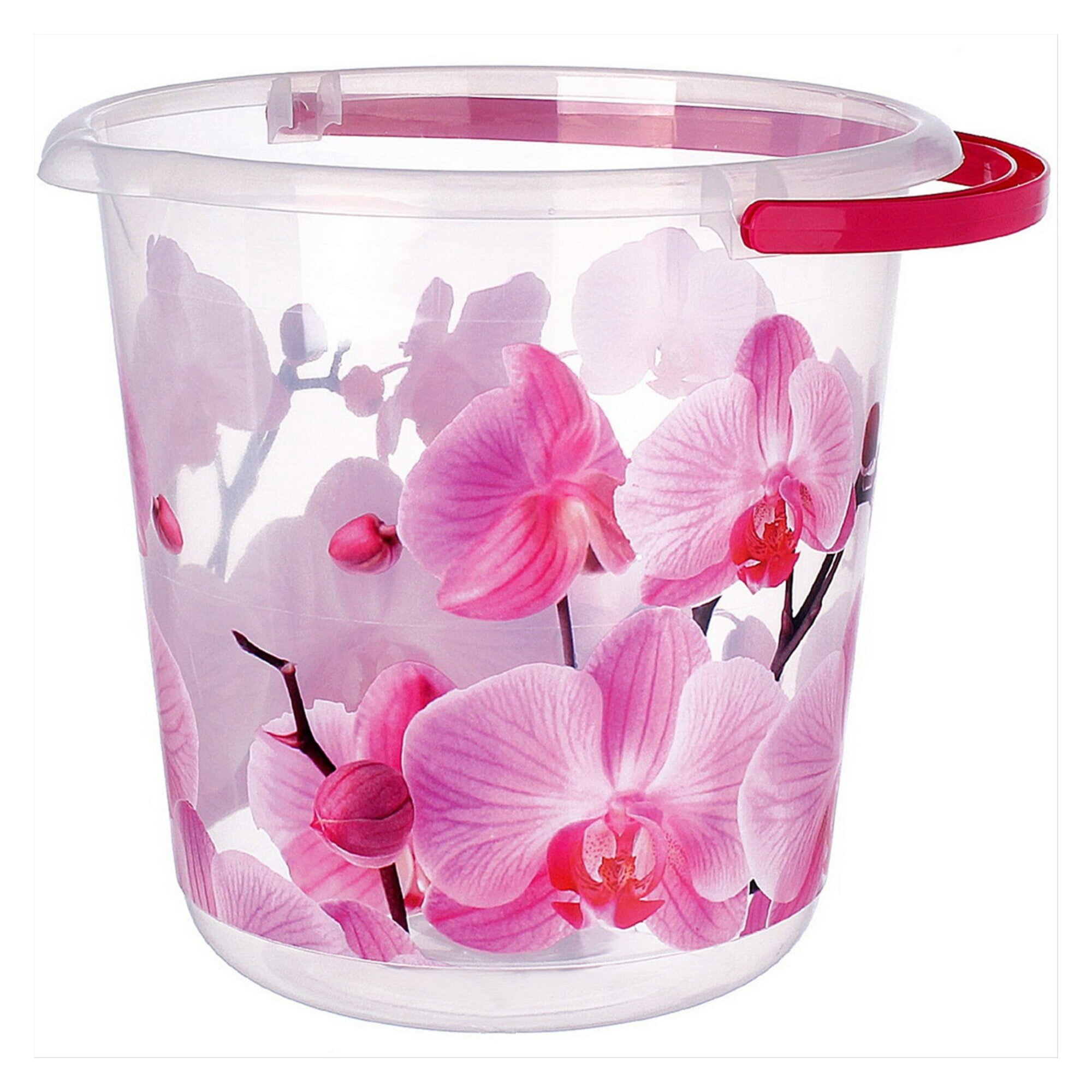 ведро деко 5л ягоды/тюльпаны/крокусы/орхидея м2425 М-Пластика - фото №7