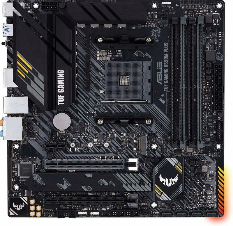 Материнская плата ASUS TUF GAMING B550M-PLUS, SocketAM4, AMD B550, mATX, Ret