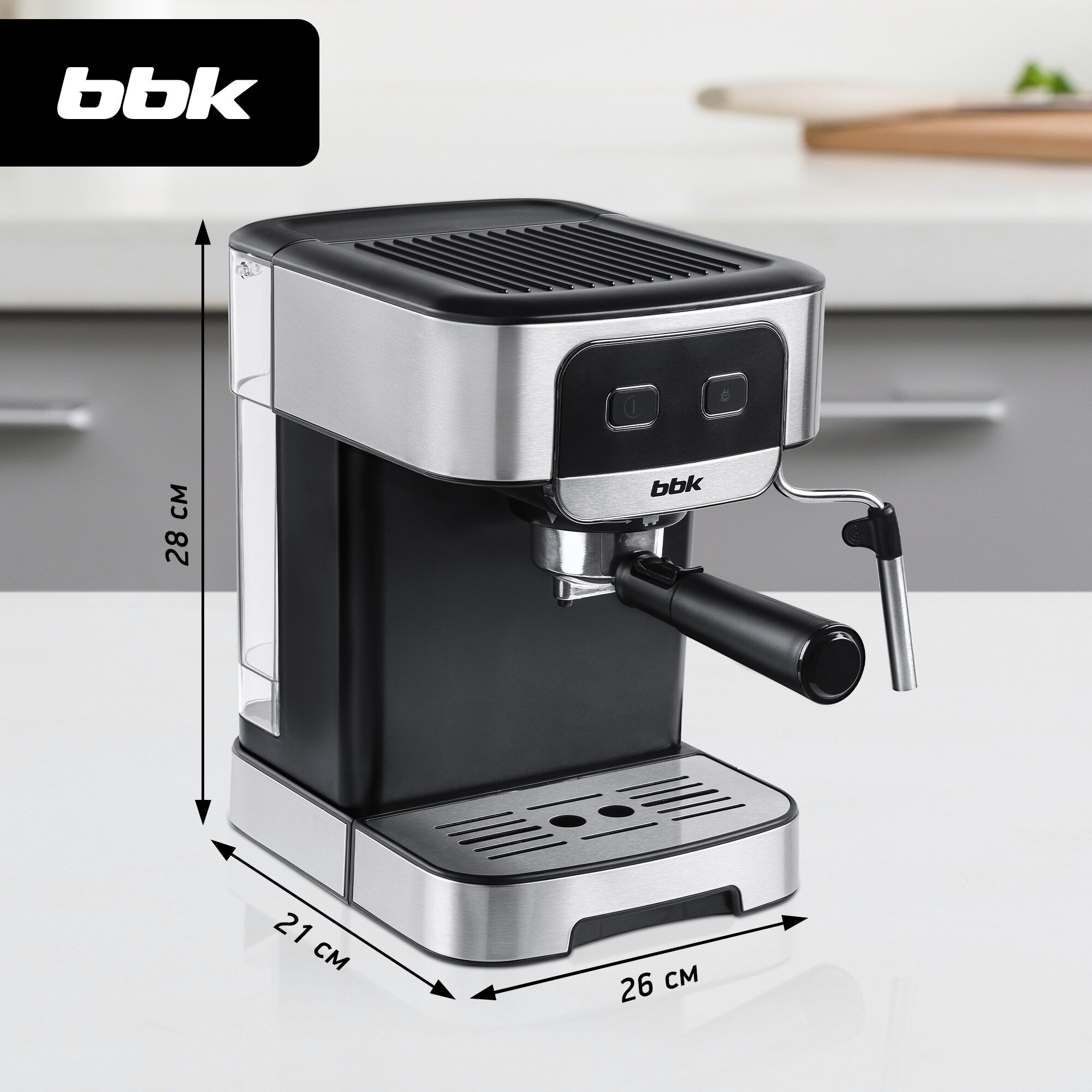 Кофеварка BBK BCM1500 черный/нержавеющая сталь . - фотография № 6