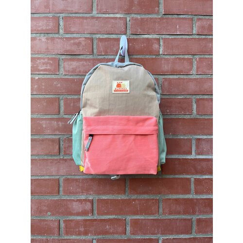 фото Lovey summer рюкзак городской, розовый/коричневый /голубой