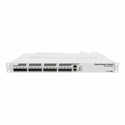 Коммутатор MikroTik CRS317-1G-16S+RM коммутатор mikrotik cloud router switch crs317 1g 16s rm