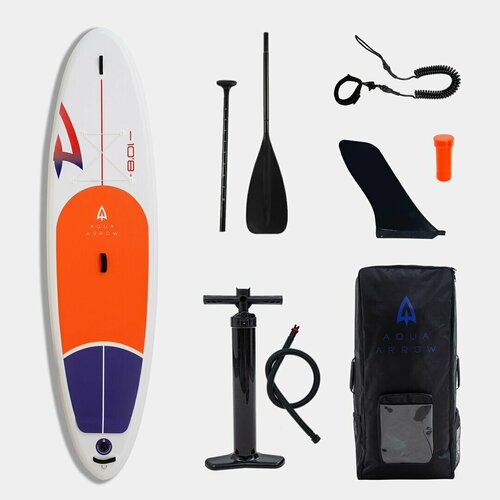 фото Sup доска надувная aqua arrow 10,8 orange gladiator