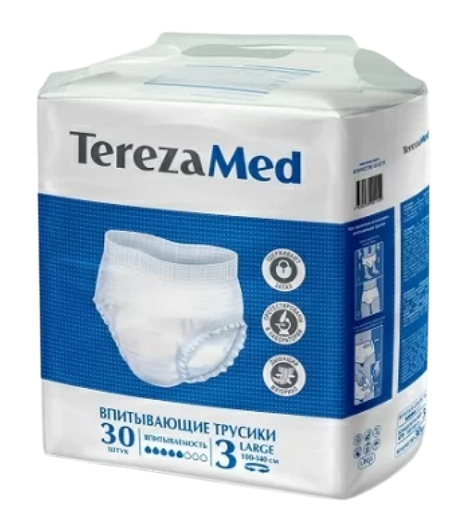 TerezaMed / ТерезаМед - впитывающие трусы для взрослых, L, 30 шт.