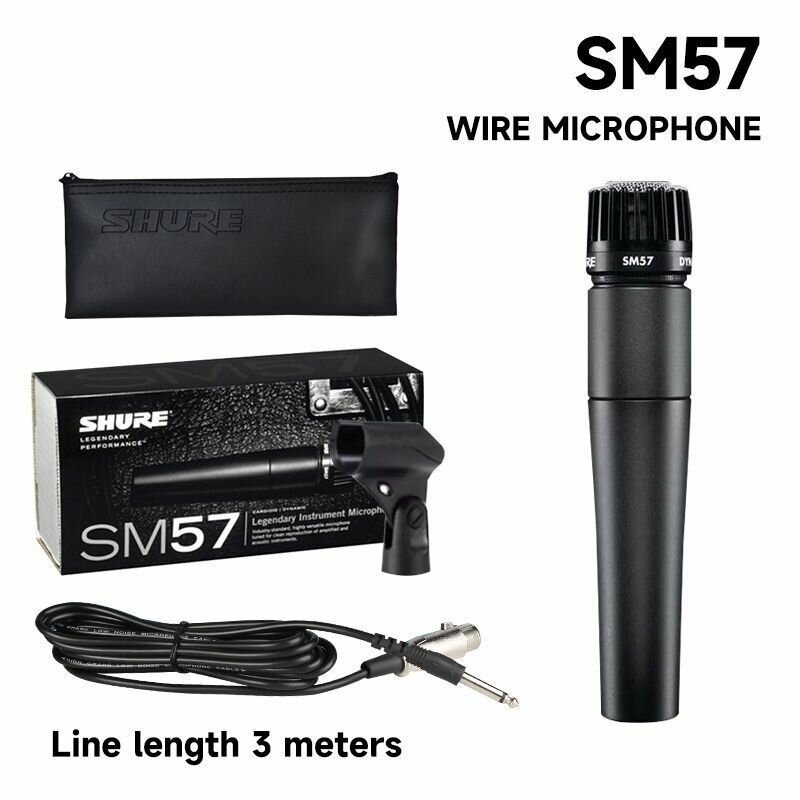 Микрофон инструментальный для живого вокала профессиональный Shure SM57