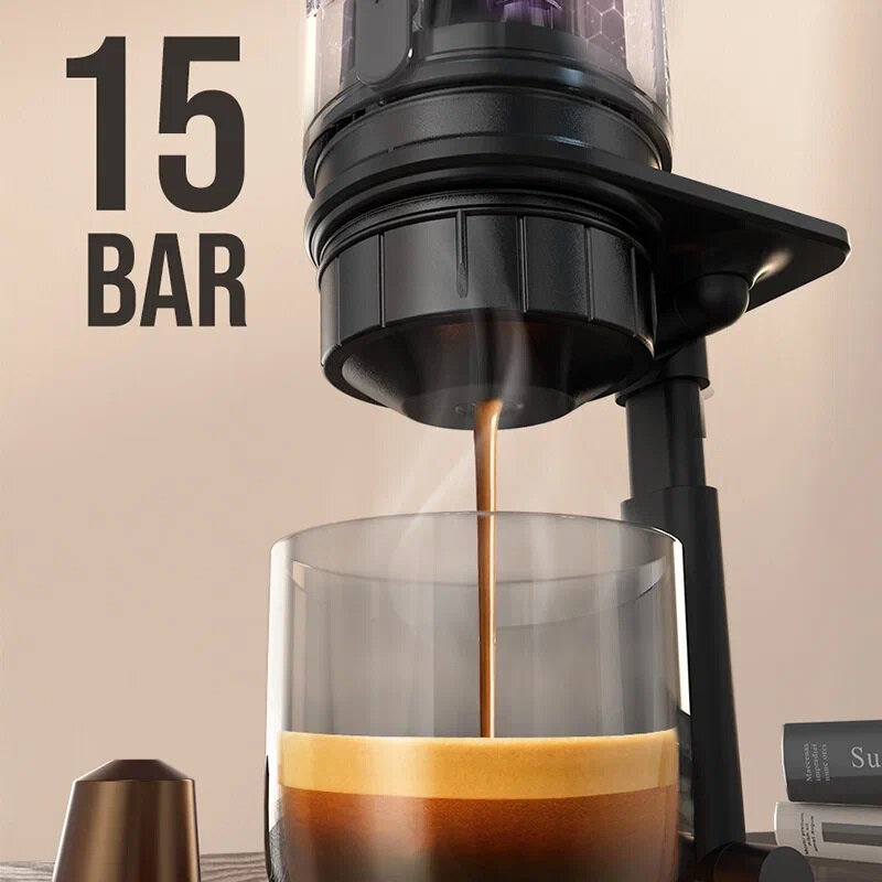 Портативная кофемашина HIBREW AC-505K черный - фотография № 9