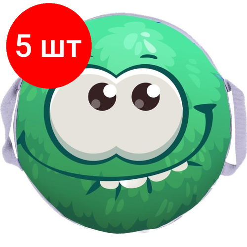 Ледянка круг Пушистик зеленый принт d=45 см Fani Sani/25, 80994