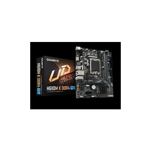 Материнская плата Gigabyte Материнская плата Gigabyte H610M K DDR4 Soc-1700 Intel H610 2xDDR4 mATX AC97 8ch71 GbLANVGAHDMI 8300₽