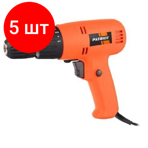 Комплект 5 штук Дрель-шуруповерт сетевая PATRIOT FS 250 280Вт 120301465 1436100₽