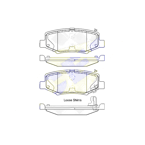 ICER 181909 (68003776AA) колодки дисковые задние\ Jeep (Джип) Wrangler (Вранглер) 2.8crdi / 3.8 v6 07