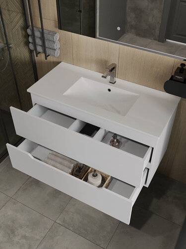 Изображение товара Раковина встраиваемая санфарфор Orange B03-1000w, белый глянец