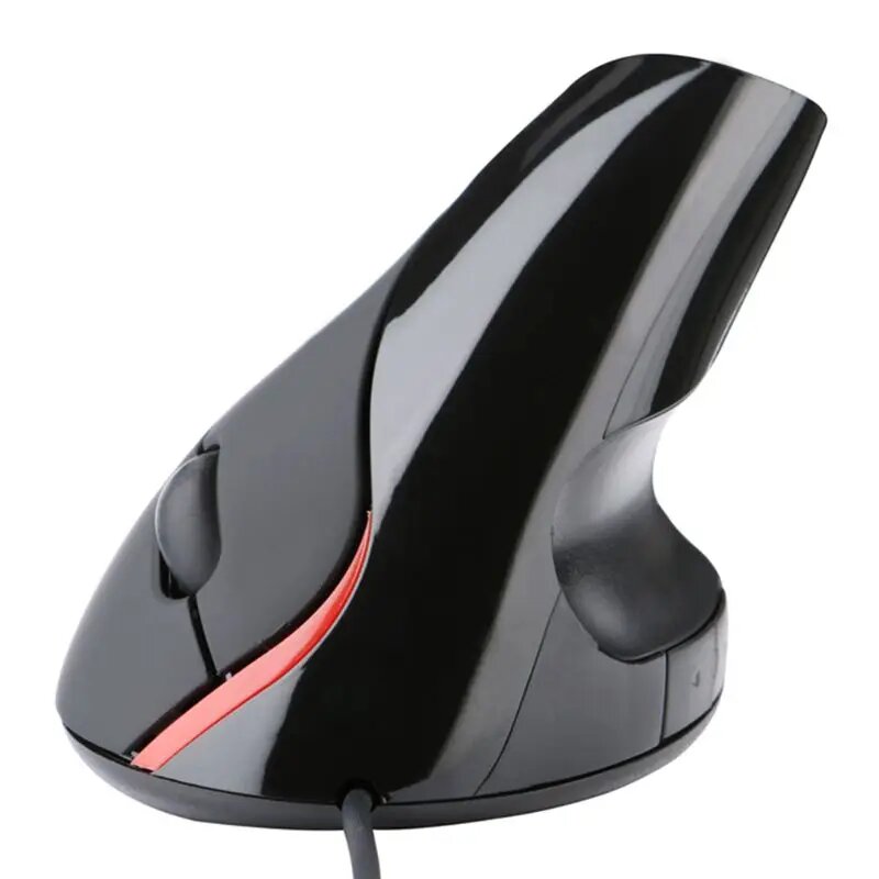 Вертикальная игровая мышь NoEnName_Null черная 1600 DPI, Black