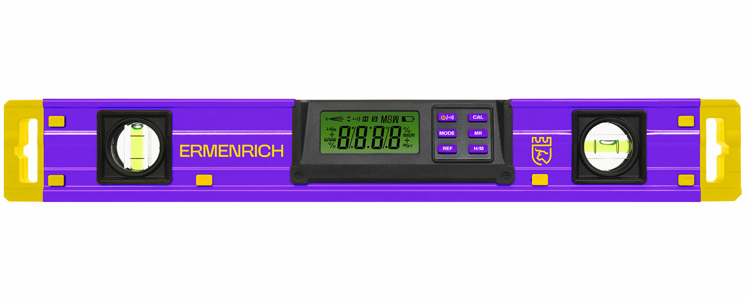 Цифровой уровень Ermenrich Verk LY40 фиолетовый
