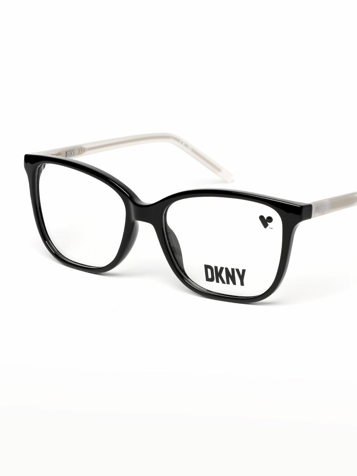 Медицинская оправа DKNY "DK5052", пластик, клабмастер, черная, 14x19 мм