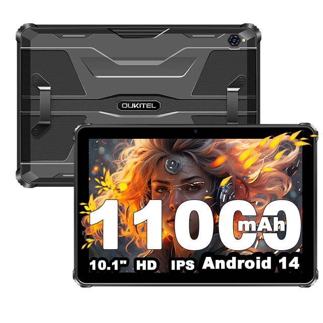 Планшет Oukitel RT9 24 ГБ(6ГБ + 18ГБ)+ 256 ГБ ПЗУ, Черный