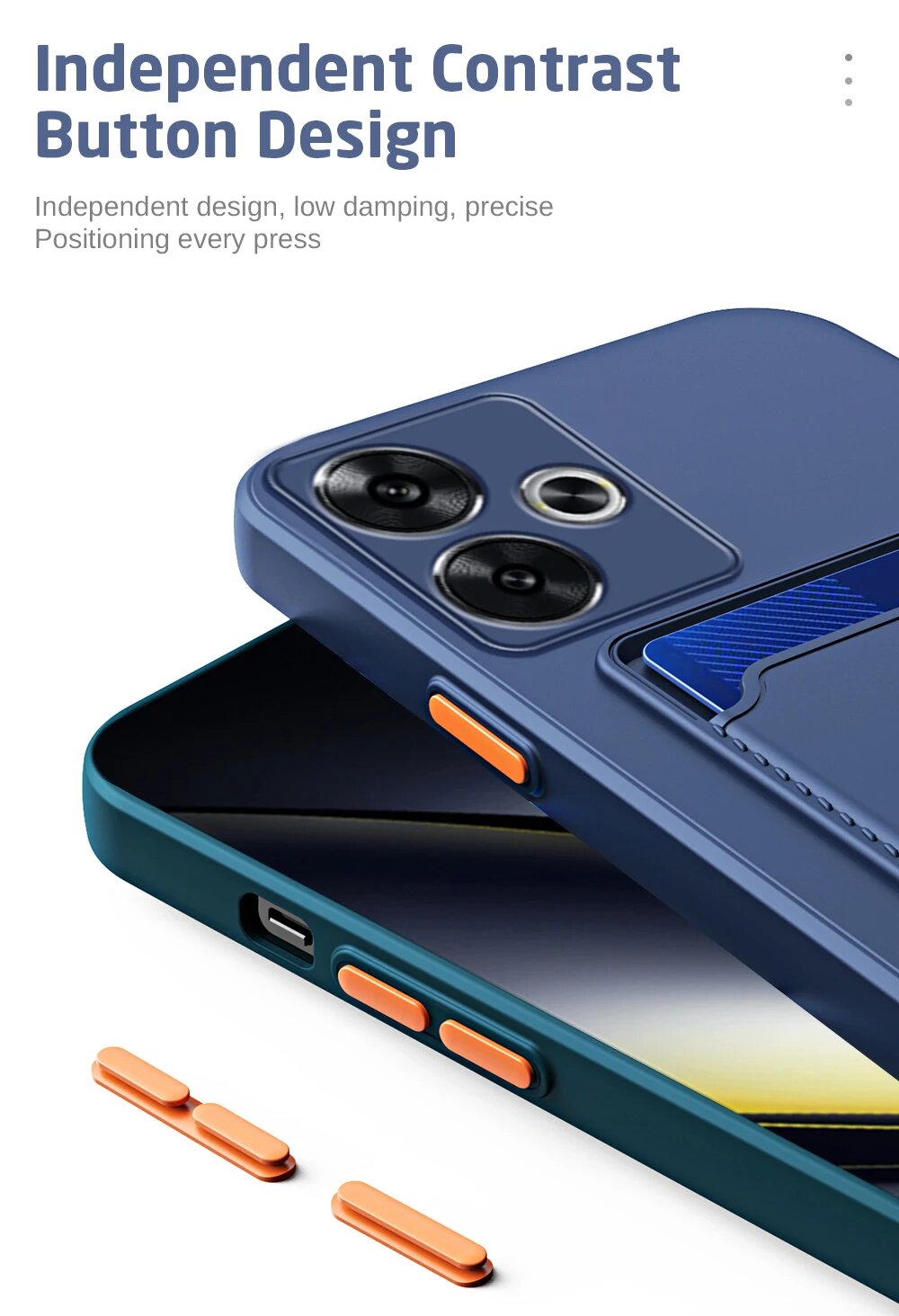 Для Xiaomi Poco F6 чехол-бумажник с слотом для карты для Poco F6 F6 Pro pocoF6 pocof6pro Держатель задней крышки Защита объектива ТПУ Мягкий корпус, black, For Poco F6, 1PCS — фото 1