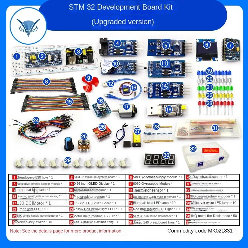 Набор для разработки STM32F103C8T6, Upgraded Package 3